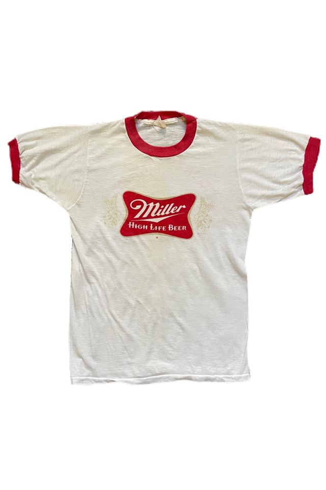 miller high life baseball t shirt