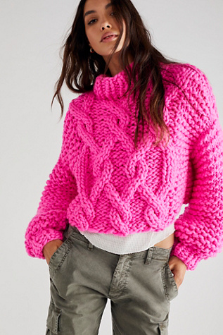 Loopy Mango Cropped Fisherman Sweater | Free People UK