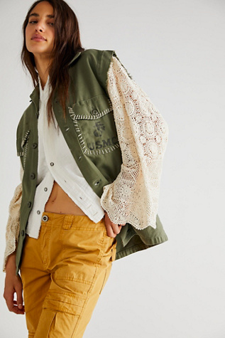 Free People Tricia Fix Jesse Military Jacket. 1