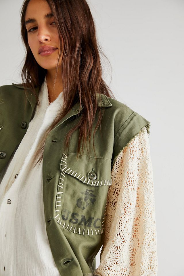 Free People Tricia Fix Jesse Military Jacket. 4