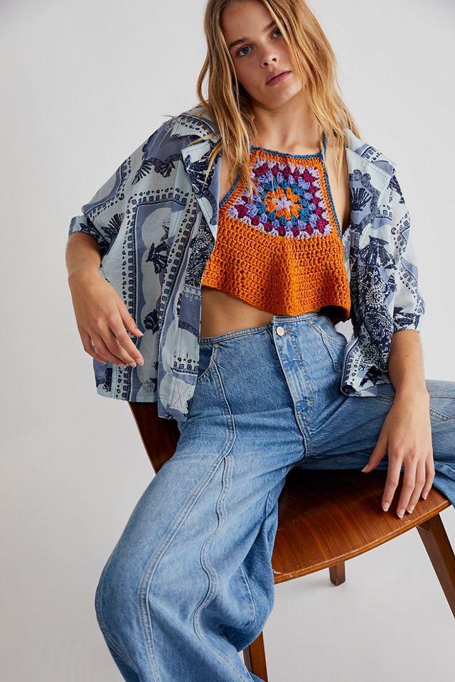 Women's Crochet Tops, Bella Crop Top