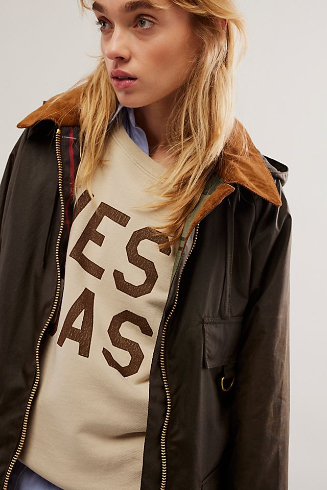 Barbour Highclere Wax Jacket | Free People Barbour Highclere Wax Jacket | Free People