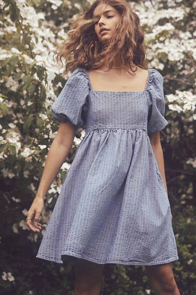Sage Denim Dress #1
