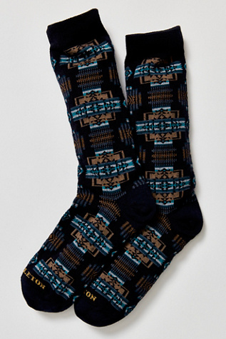 Pendleton Chief Joseph Wool Socks At Free People In Navy