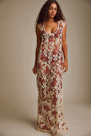 Free People Lilly Lace Maxi Dress. 1