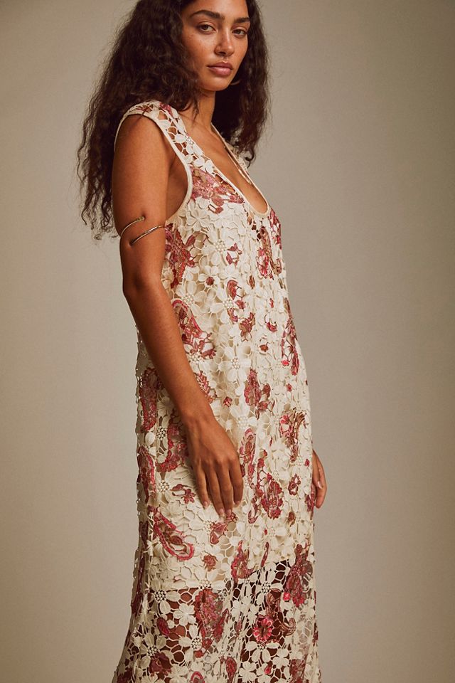 Free People Lilly Lace Maxi Dress. 5