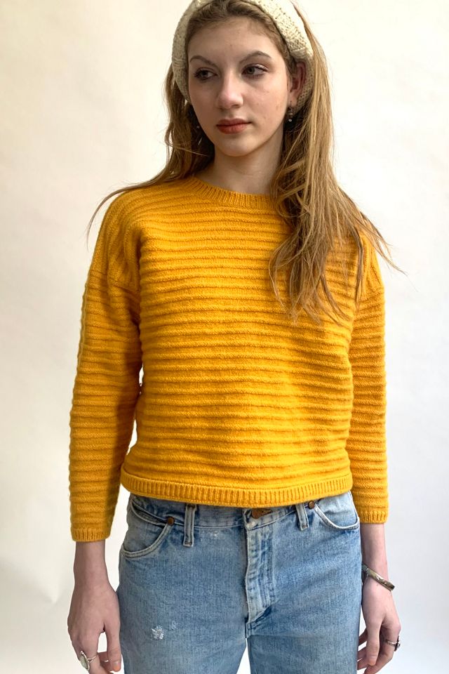 Free people 2025 mustard sweater