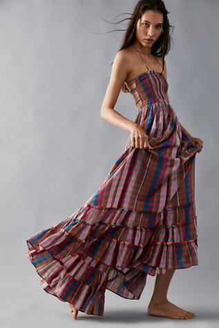 Extratropical Plaid Maxi Dress
