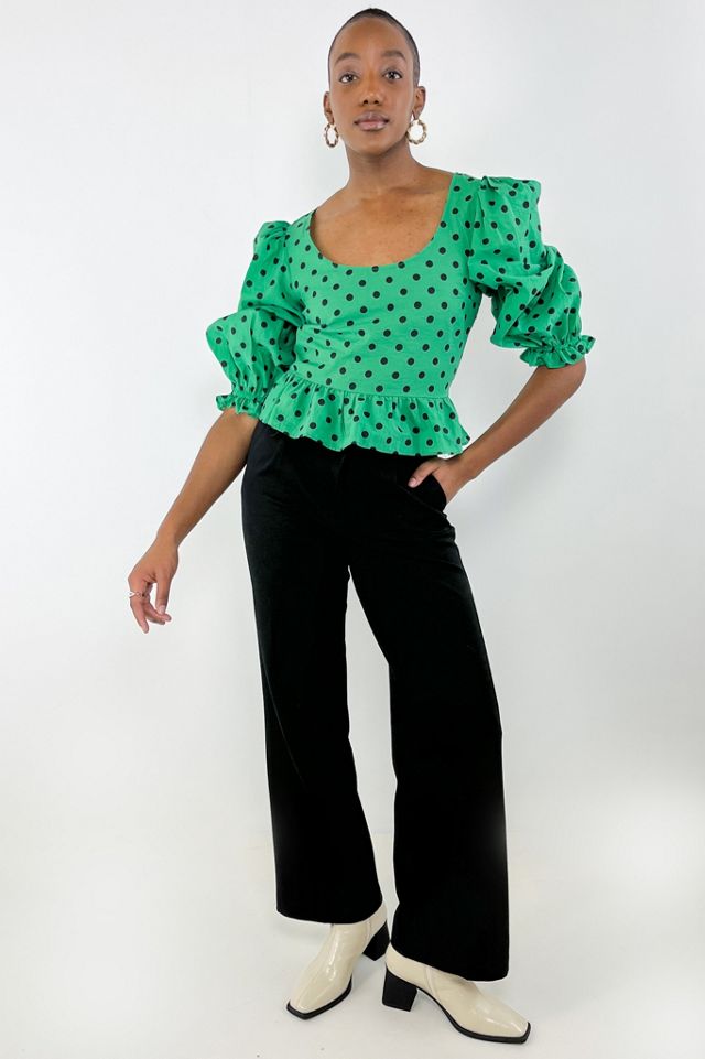 Vintage peplum hot sale top