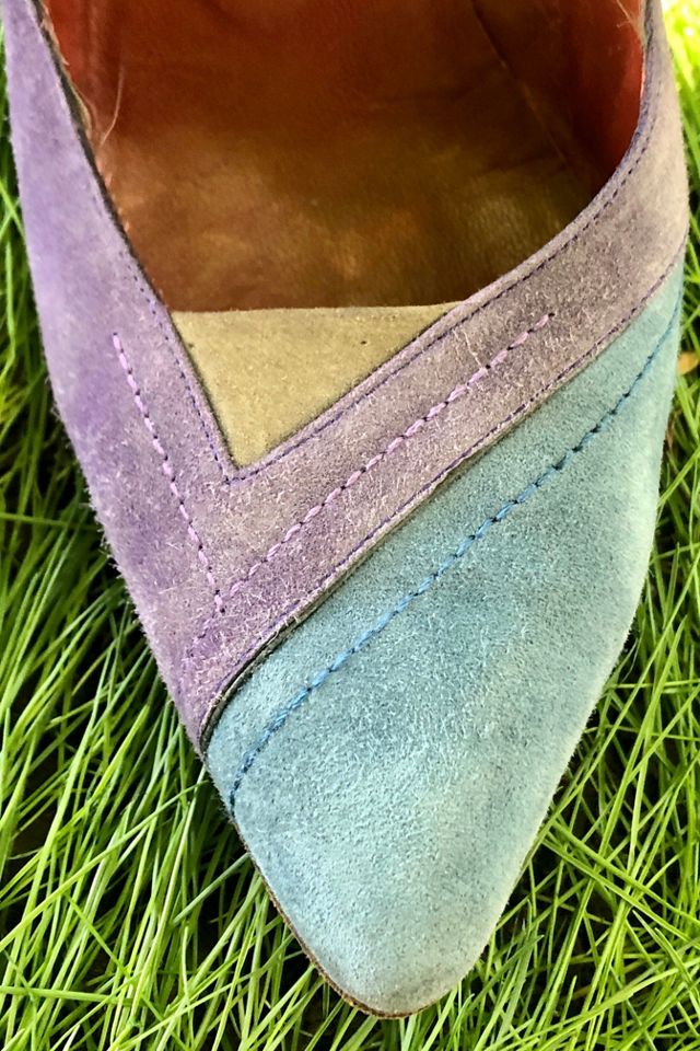 Vintage YSL Yves Saint Laurent Suede Pumps Selected by The Curatorial Dept. #1