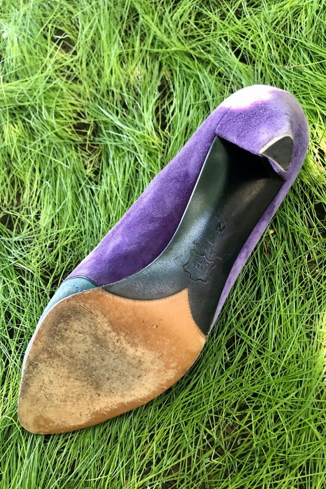 Vintage YSL Yves Saint Laurent Suede Pumps Selected by The Curatorial Dept. #3