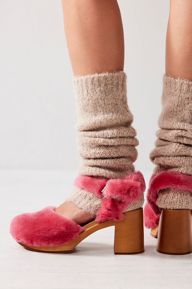 swedish Hasbeens Fluff Clogs #2