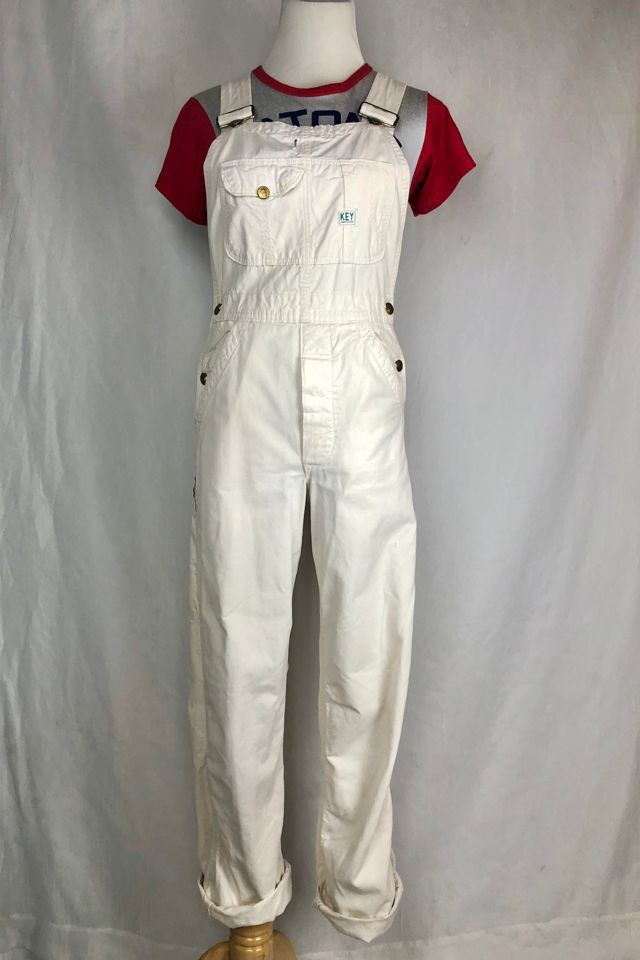 Vintage white hot sale overalls