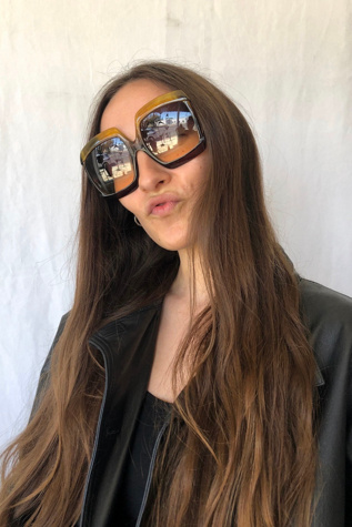Christian Dior 1970s Oversized Ombre Space Age Sunglasses Selected