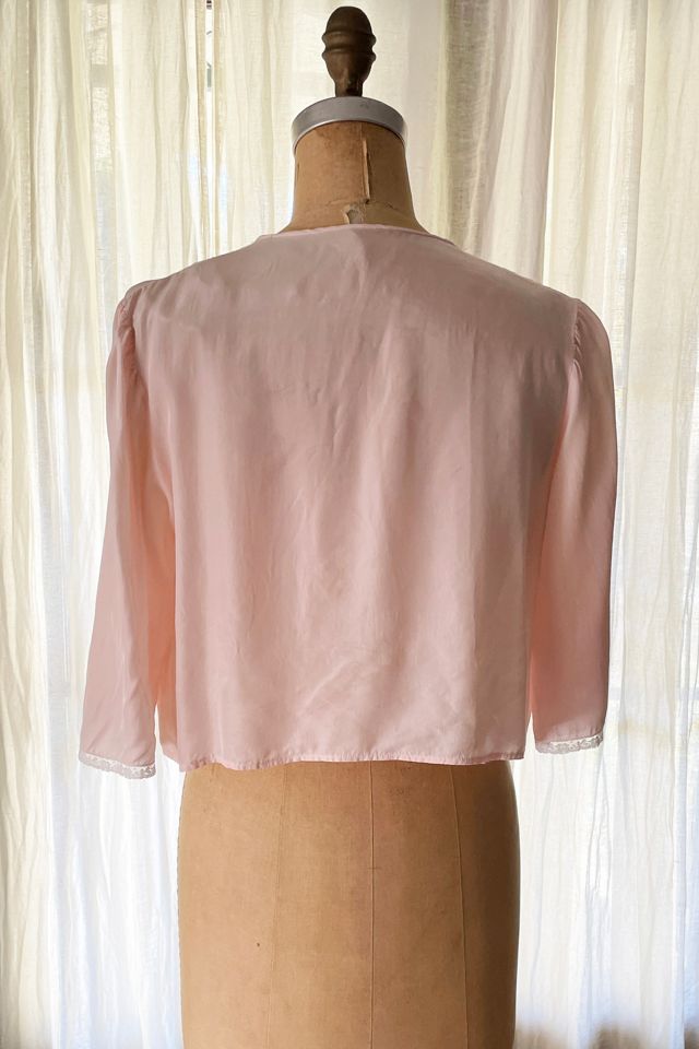Vintage 1940's Pink  Bed Jacket Selected by FernMercantile #1