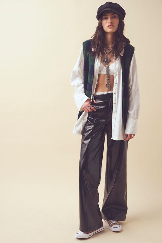 Star-Crossed Lovers Vegan Straight-Leg Pants
