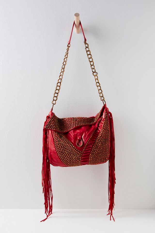 harrow studded hobo bag