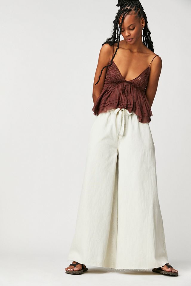 We The Free Clover Wide-Leg Solid Pants