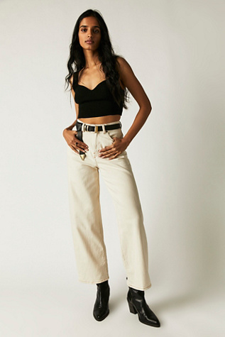 Diesel 2000 Ankle Flare Jeans In White