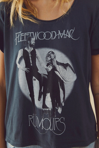 Женская футболка Daydreamer Fleetwood Mac Rumours U-Neck, цвет: Винтажный чёрный — фото 3