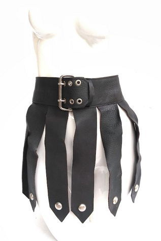 Vintage Studded Gladiator Corset Leather Fringe Belt Selected by ...