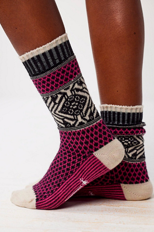 Smartwool Unisex Everyday Popcorn Snowflake Crew Socken – Mit Popcorn-Schneeflockenmuster Für Den Winter