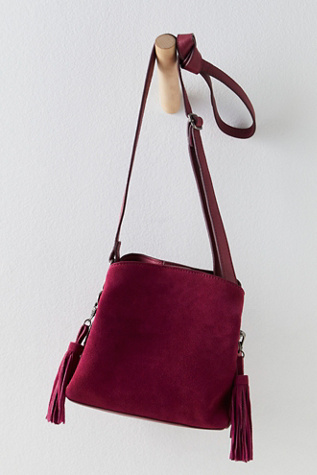 Free People Cody Suede Crossbody Purse - Women's Bags in Rusted