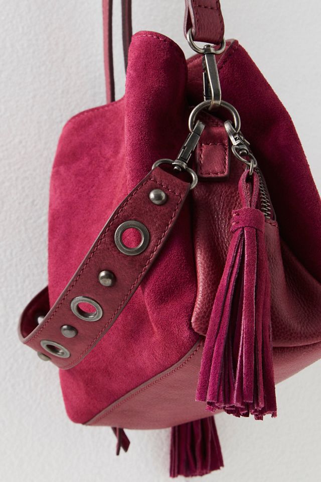 FP Collection Sindy Suede Crossbody Bag