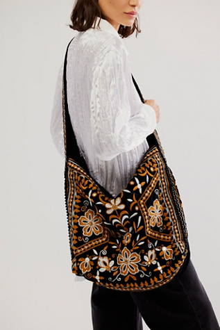 Vic Velvet Slouchy Bag | Free People