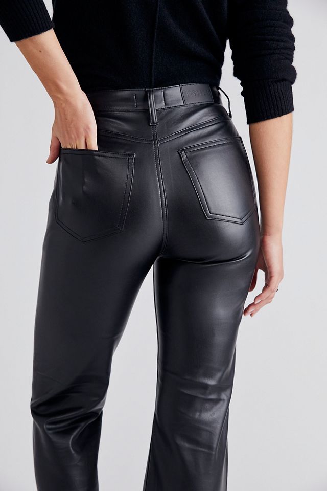 Pantalon vegan évasé décontracté avec taille haute #2