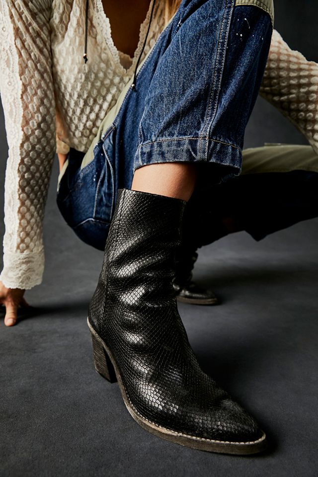 Free people cheap black bootie