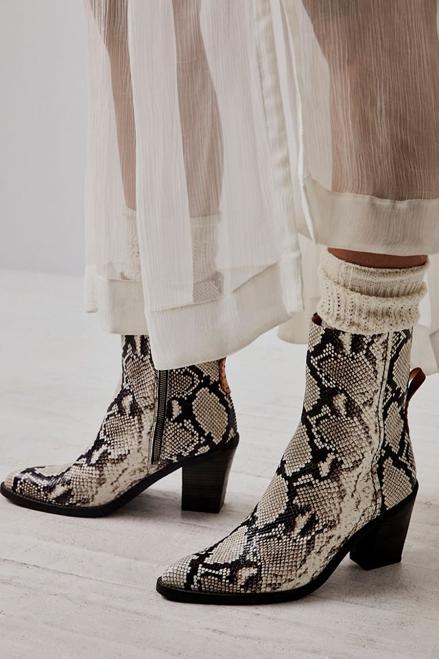 Free people snakeskin on sale booties