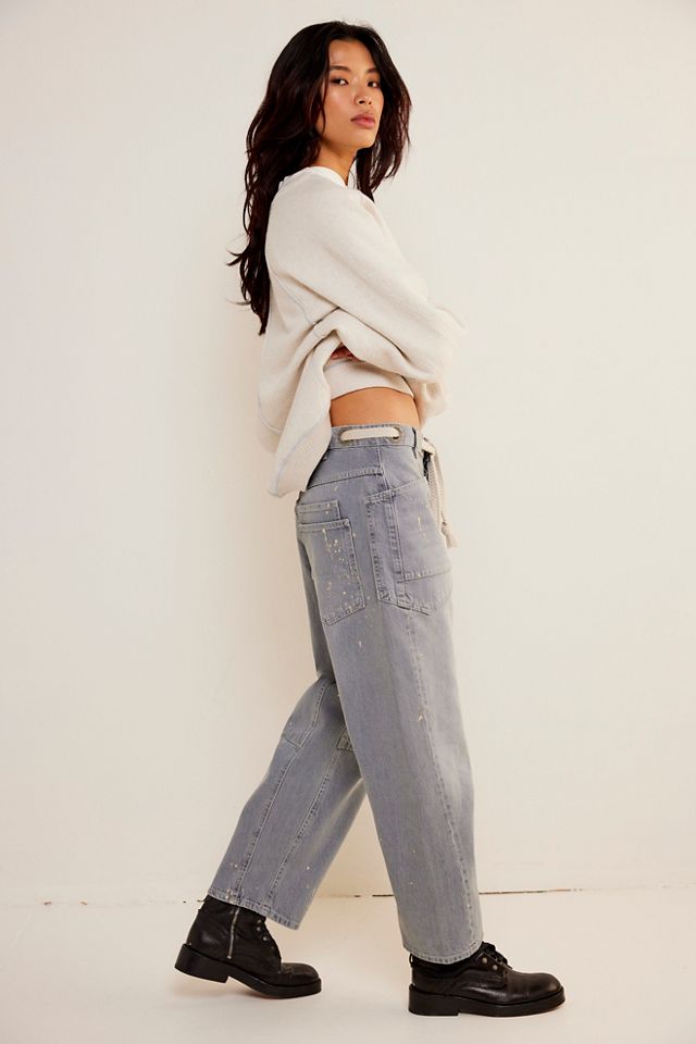 We The Free Moxie Pull On Barrel Jeans Free People