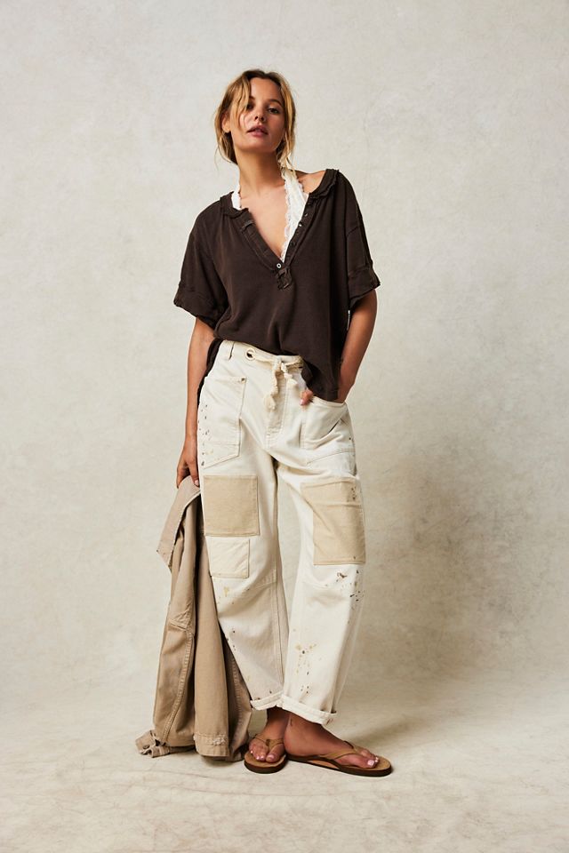 We The Free Moxie Pull On Barrel Jeans Free People