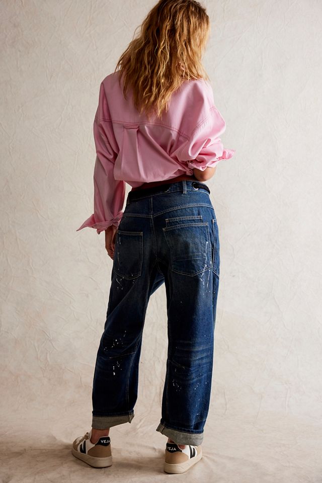We The Free Moxie Barrel Shorts - Truest Blue // Free People