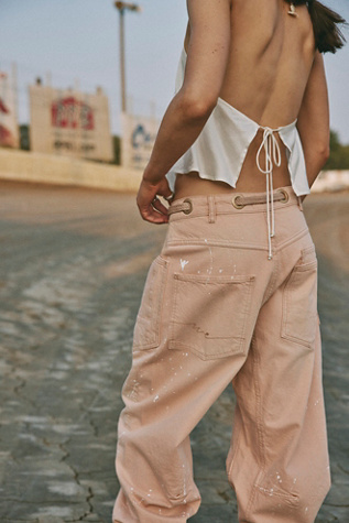 ☆Free People フリーピープル バレルジーンズ☆ 春夏 Free People(フリーピープル) デニム・ジーパン(レディース