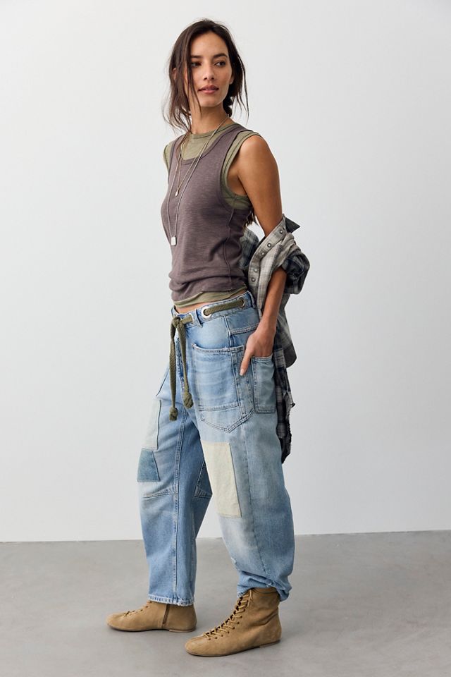 We The Free Moxie Pull-On Barrel Jeans #3