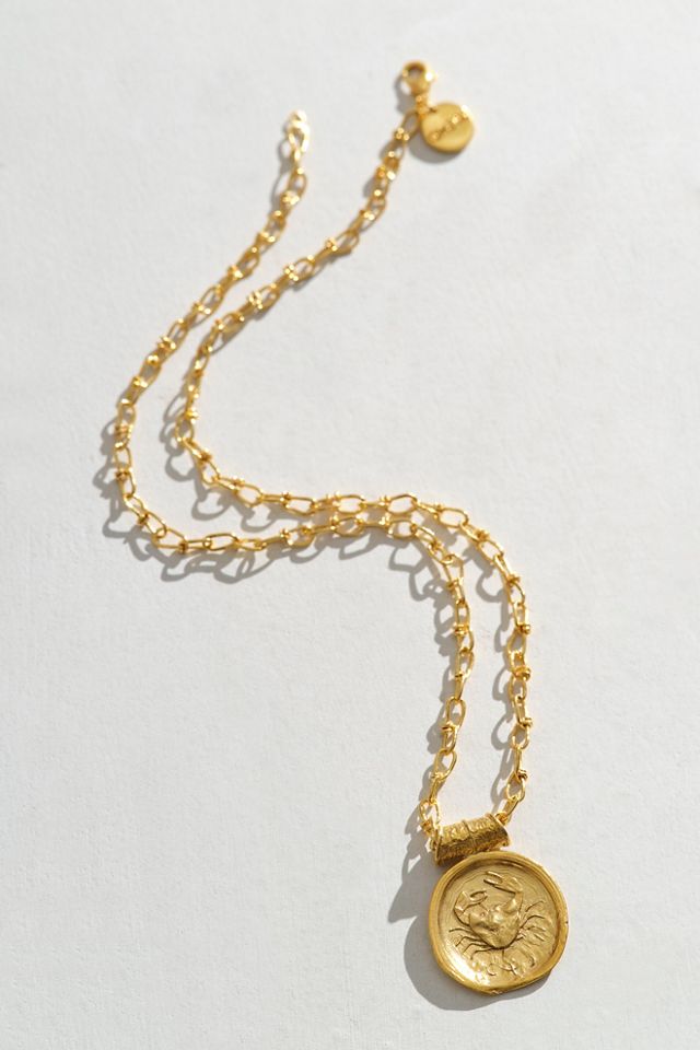 Misho Classic Zodiac Mini Chain Link Necklace | Free People UK