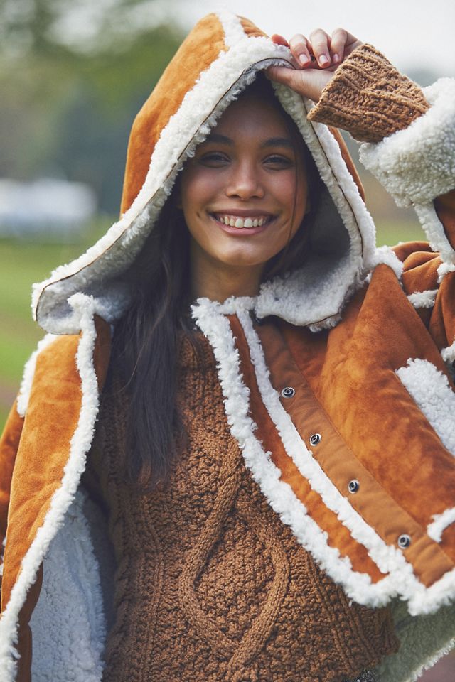 Free people furry on sale coat