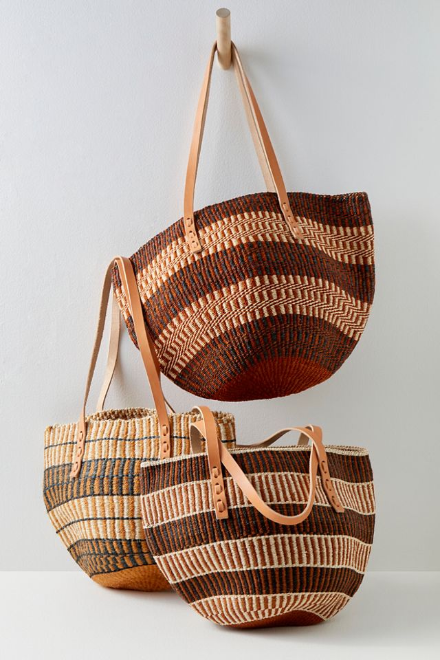 Jenna Bee Sisal Basket Tote Bag #1