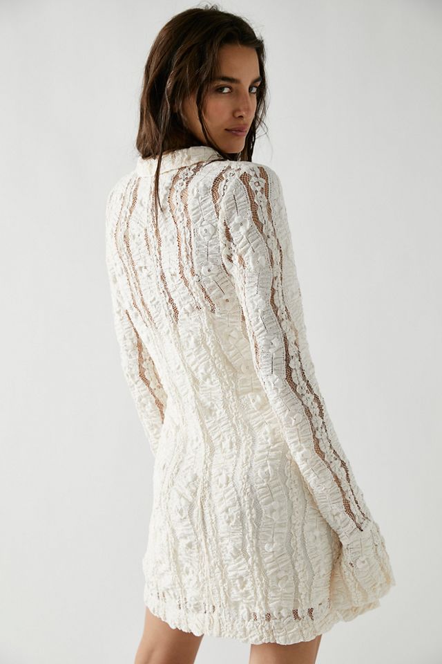 Free people sale lace white dress