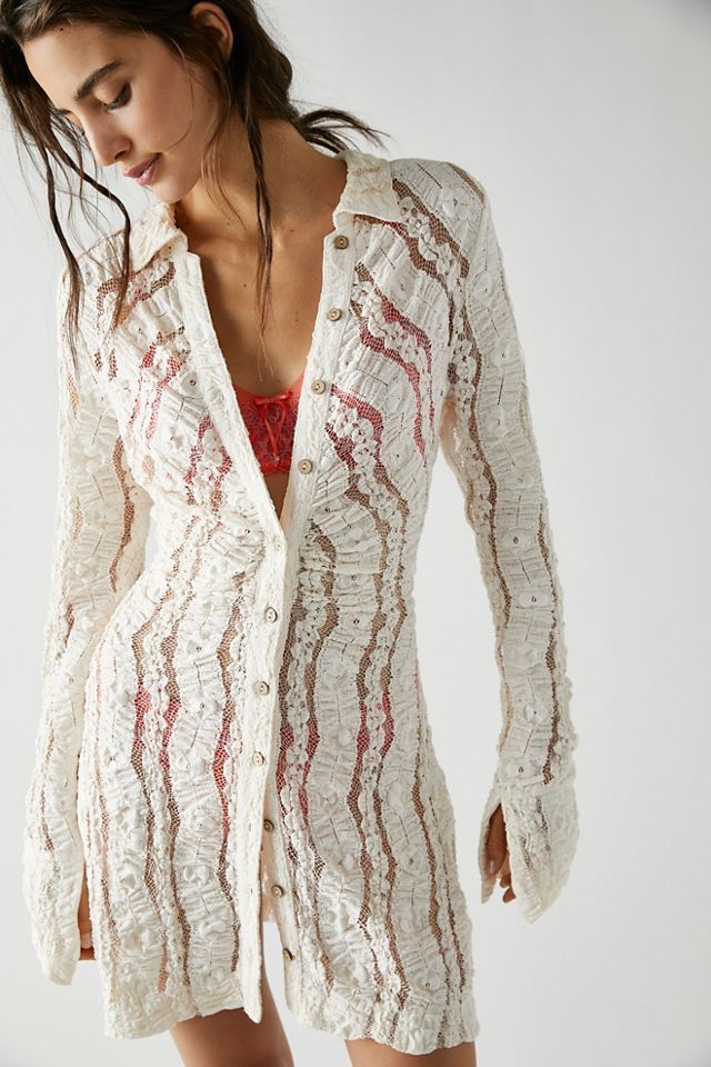 Free people lace outlet mini dress