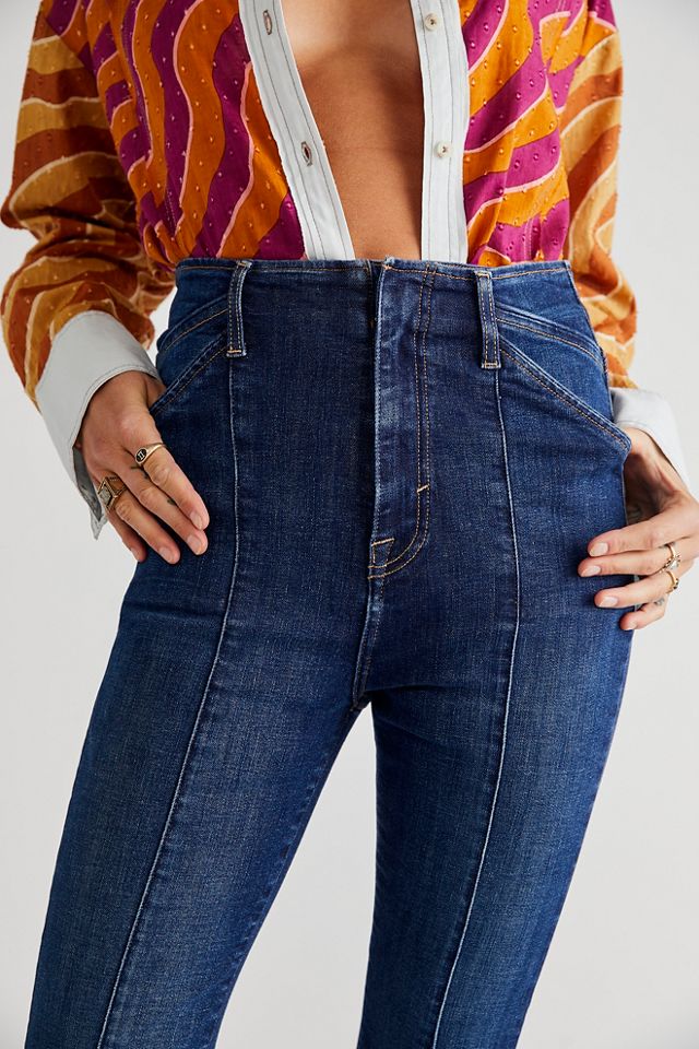 Free People Carina High-Rise Flare Jeans. 4