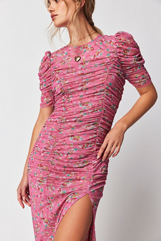 Prina Midi Dress by free-est at Free People in Pink, Size: S