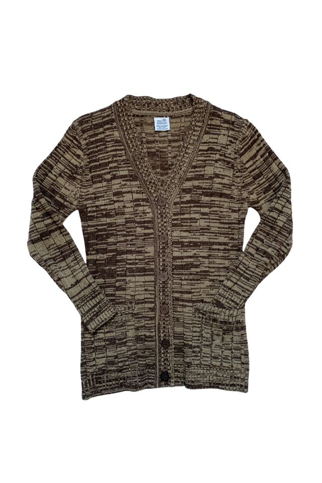 トップス 70's vintage cardigan Vintage 60s 70s Textured Fitted Top 1970s Cardigan Light