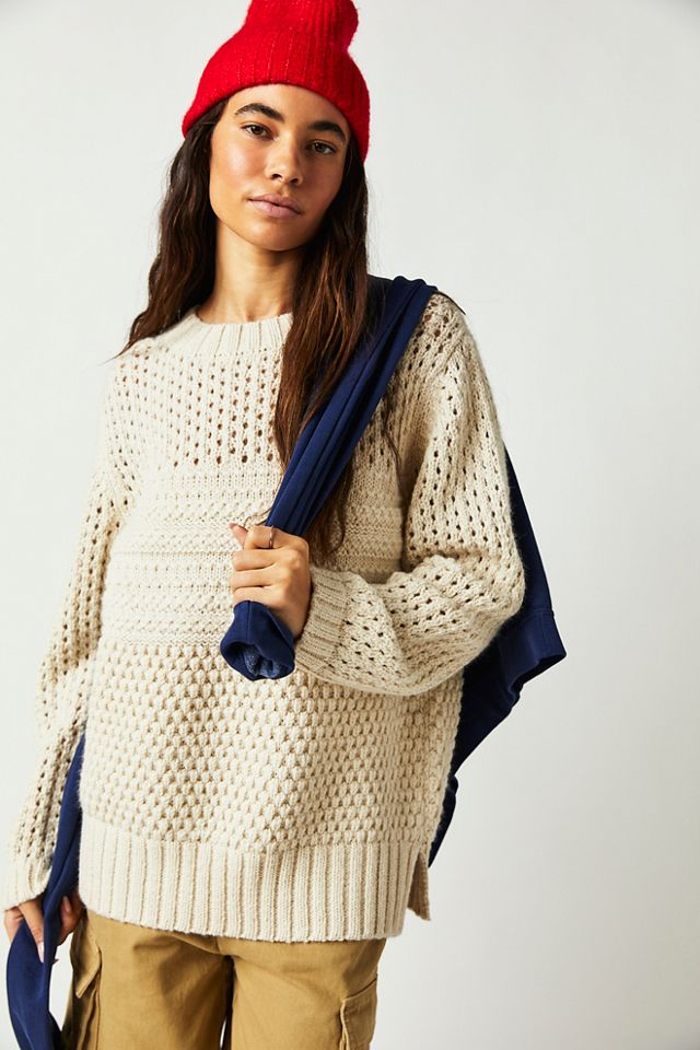 Wol Hide Mixed Stitch Pullover