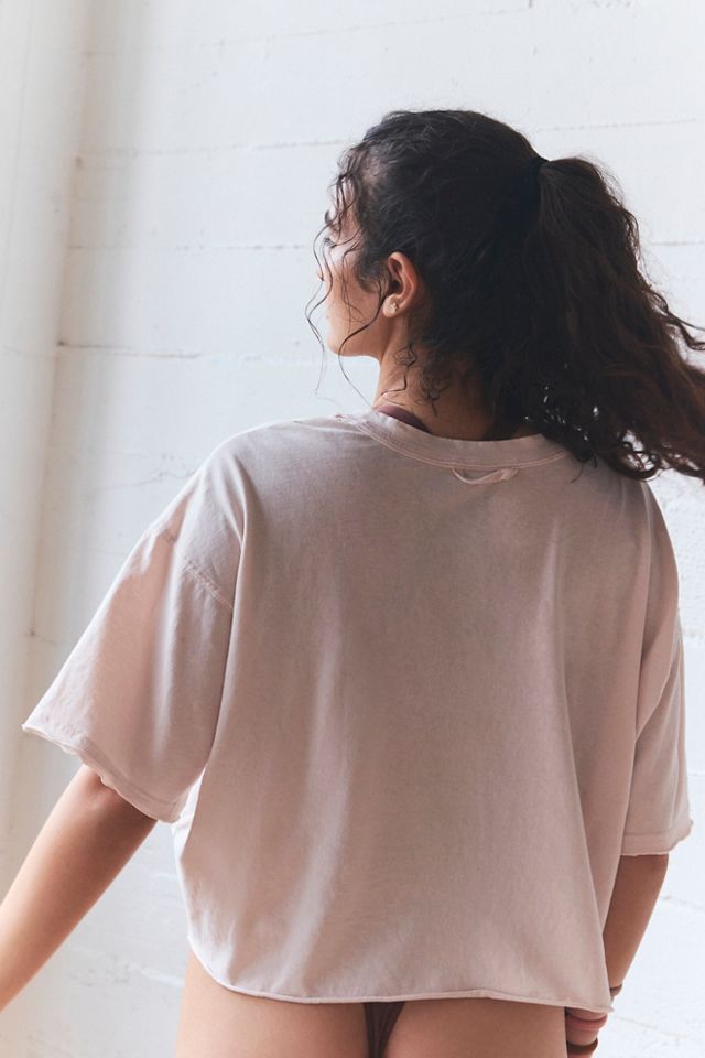 Free People White Inspire Tee