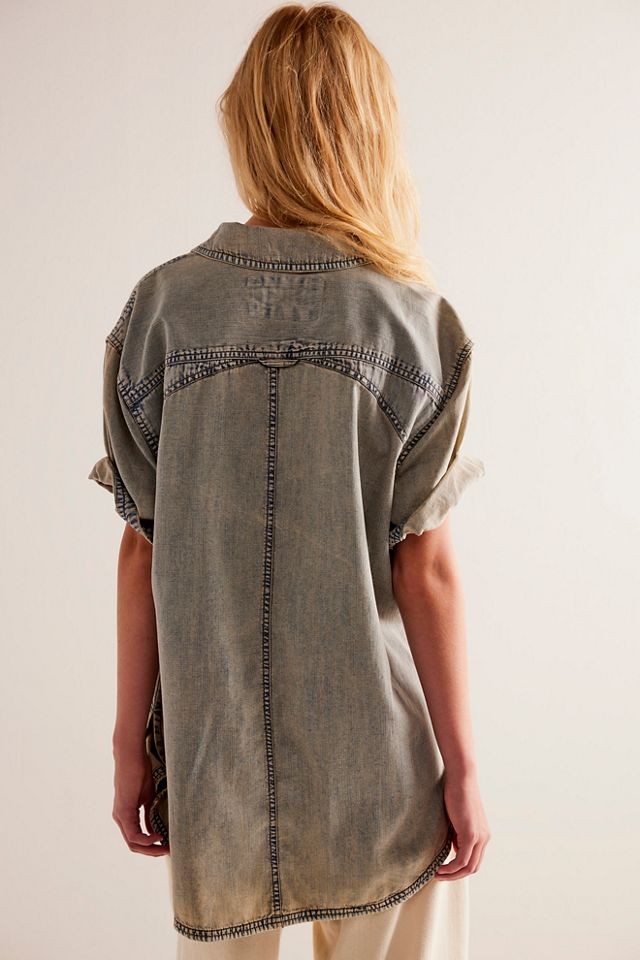 We The Free The Short Of It Denim Top #1