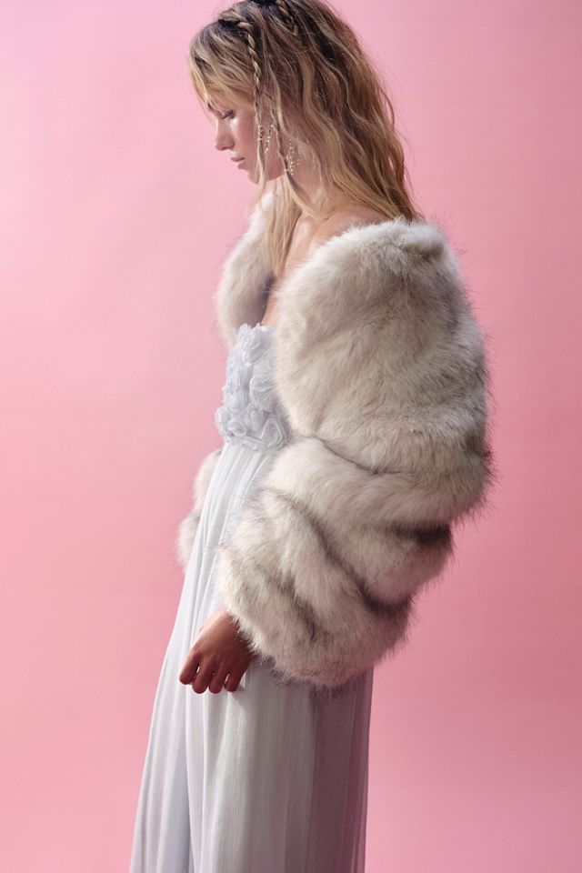 LV fur coat - pink