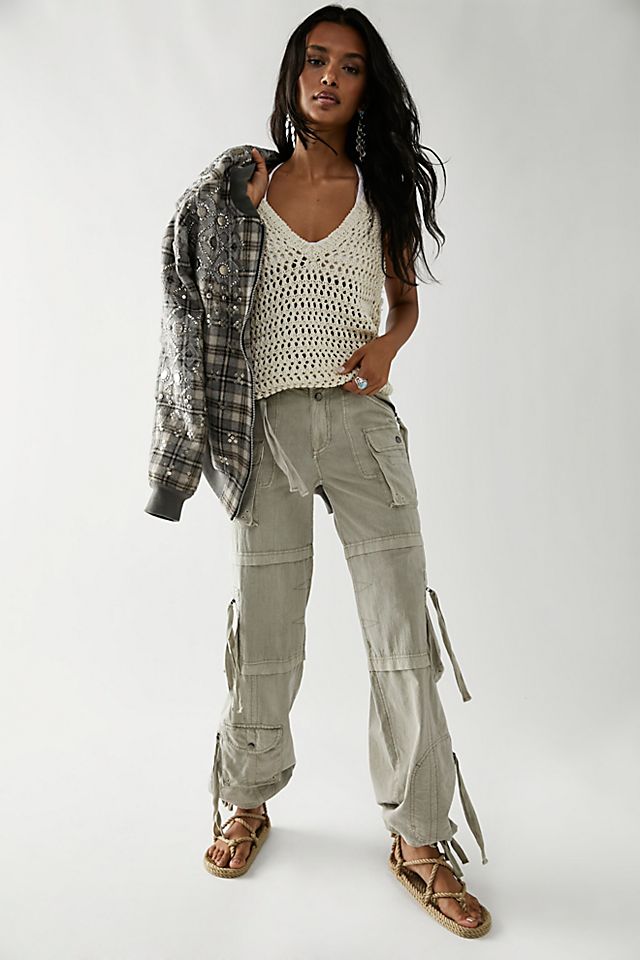 Free People Last Time Stacked Cargo Pants - 69505329